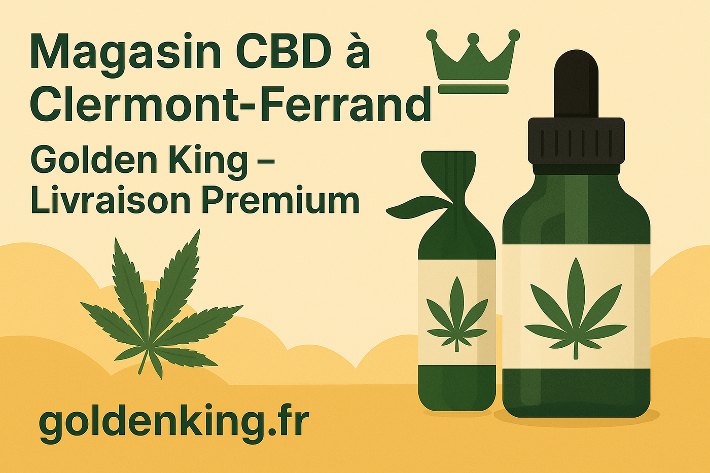 Golden King : Magasin CBD Premium à Clermont-Ferrand 🌿 Livraison Rapide & Confiance