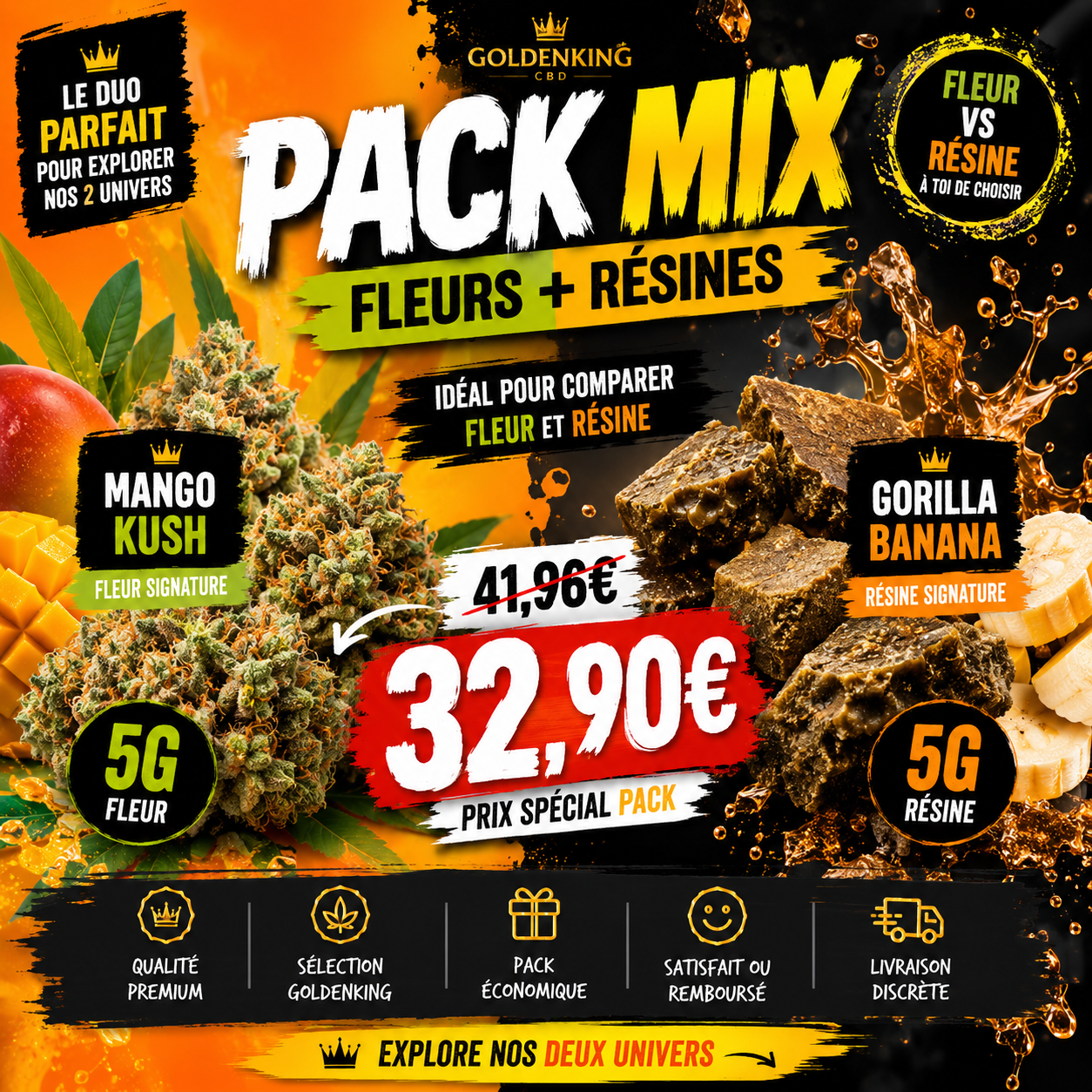 Pack Mix Fleurs + Résines