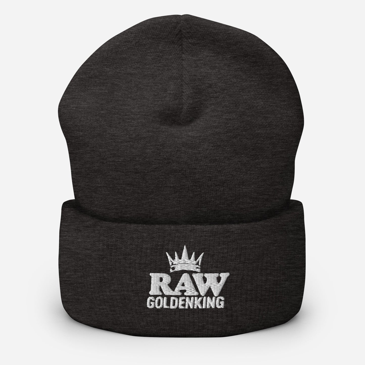 Bonnet Golden King logo blanc collection hiver RAW collab